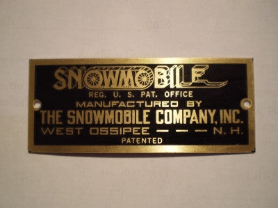 Brass Ski Tag